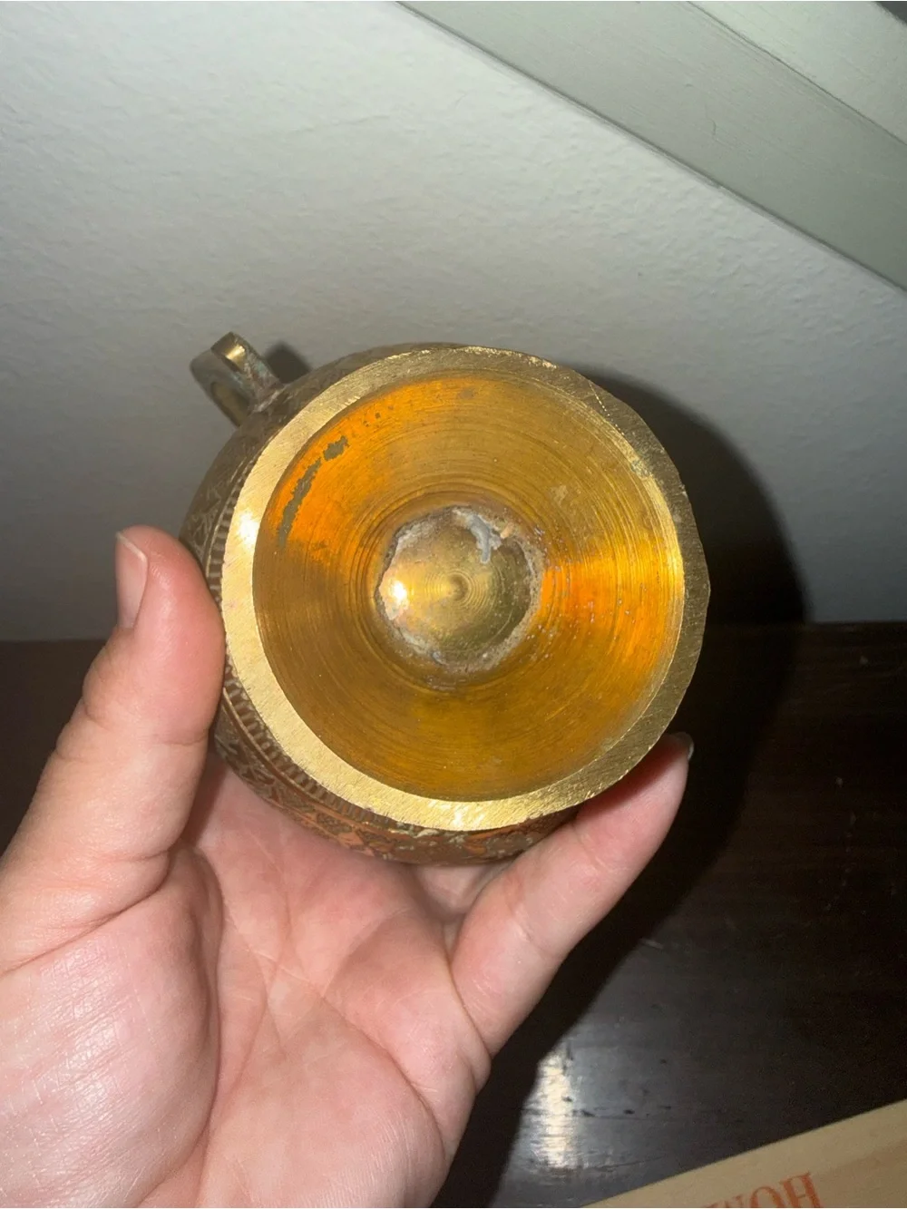 Vintage Brass Arabic Dallah Coffee Pot